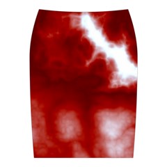 Cherry Cream Sky Midi Wrap Pencil Skirt from ArtsNow.com Back