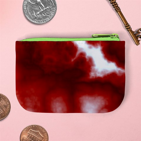 Cherry Cream Sky Mini Coin Purse from ArtsNow.com Back