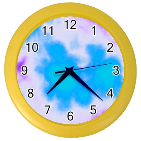 Blue And Purple Clouds Color Wall Clock from ArtsNow.com Front