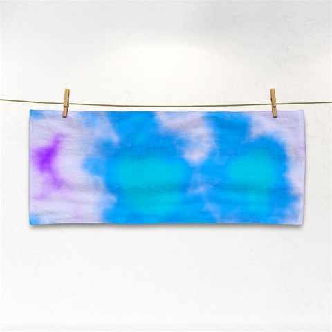 Blue And Purple Clouds Hand Towel from ArtsNow.com Front