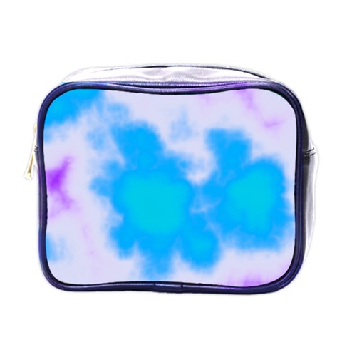 Blue And Purple Clouds Mini Toiletries Bag (One Side) from ArtsNow.com Front