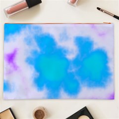 Blue And Purple Clouds Cosmetic Bag (XXL) from ArtsNow.com Back