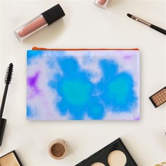 Blue And Purple Clouds Cosmetic Bag (Medium) from ArtsNow.com Front