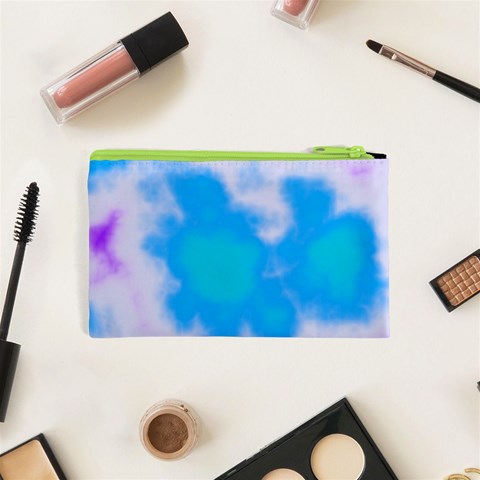 Blue And Purple Clouds Cosmetic Bag (XS) from ArtsNow.com Back