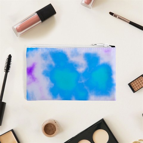 Blue And Purple Clouds Cosmetic Bag (XS) from ArtsNow.com Back