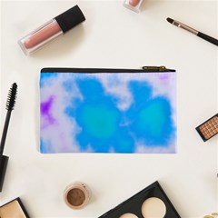 Blue And Purple Clouds Cosmetic Bag (XS) from ArtsNow.com Back