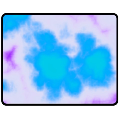 Blue And Purple Clouds Double Sided Fleece Blanket (Medium) from ArtsNow.com 58.8 x47.4  Blanket Front