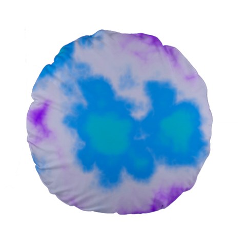 Blue And Purple Clouds Standard 15  Premium Flano Round Cushion  from ArtsNow.com Front