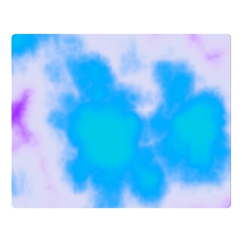 Blue And Purple Clouds Double Sided Flano Blanket (Large) from ArtsNow.com 80 x60  Blanket Front