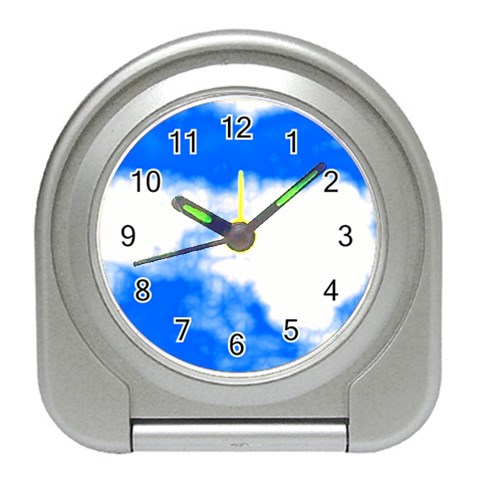 Blue Cloud Travel Alarm Clock from ArtsNow.com Front