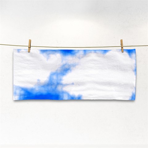 Blue Cloud Hand Towel from ArtsNow.com Front