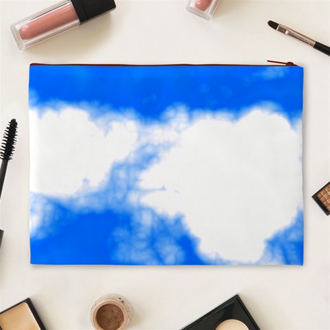 Blue Cloud Cosmetic Bag (XL) from ArtsNow.com Back