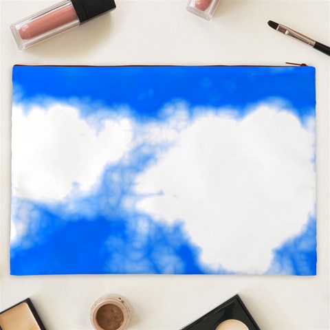 Blue Cloud Cosmetic Bag (XXL) from ArtsNow.com Back