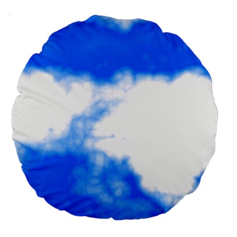 Blue Cloud Large 18  Premium Round Cushion  from ArtsNow.com Front