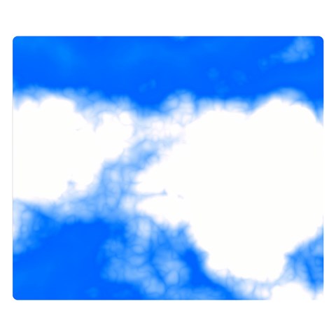 Blue Cloud Double Sided Flano Blanket (Small) from ArtsNow.com 50 x40  Blanket Front