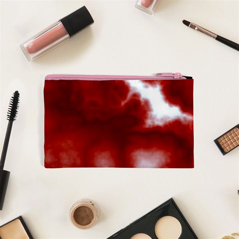 Cherry Cream Sky Cosmetic Bag (XS) from ArtsNow.com Back