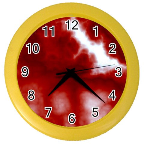 Cherry Cream Sky Color Wall Clock from ArtsNow.com Front