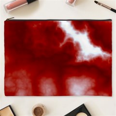 Cherry Cream Sky Cosmetic Bag (XXXL) from ArtsNow.com Front