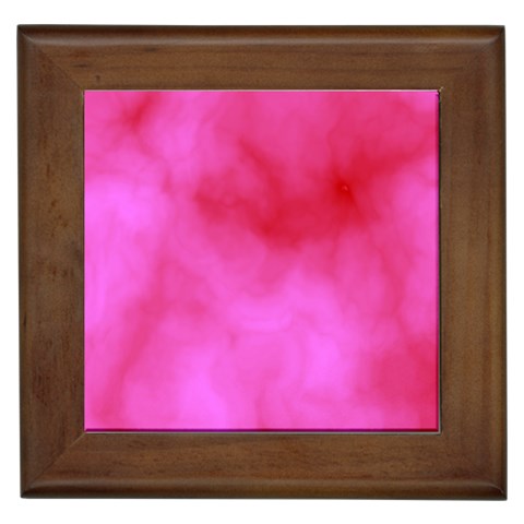 Pink Clouds Framed Tile from ArtsNow.com Front