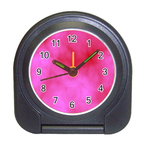 Pink Clouds Travel Alarm Clock from ArtsNow.com Front