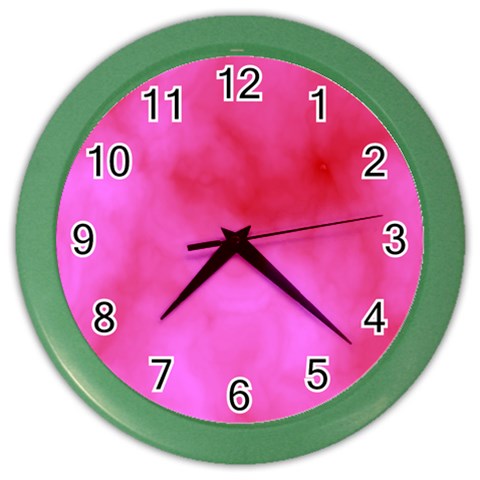 Pink Clouds Color Wall Clock from ArtsNow.com Front