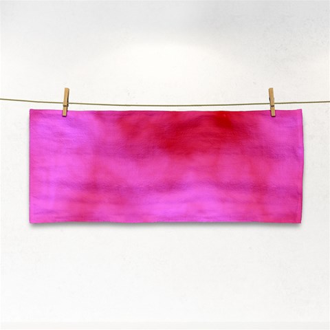 Pink Clouds Hand Towel from ArtsNow.com Front