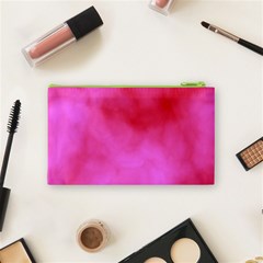 Pink Clouds Cosmetic Bag (Small) from ArtsNow.com Back