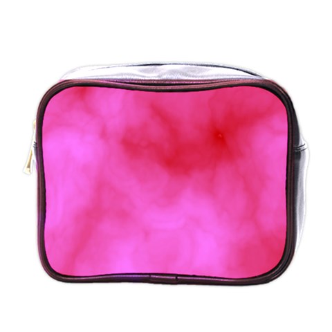 Pink Clouds Mini Toiletries Bag (One Side) from ArtsNow.com Front