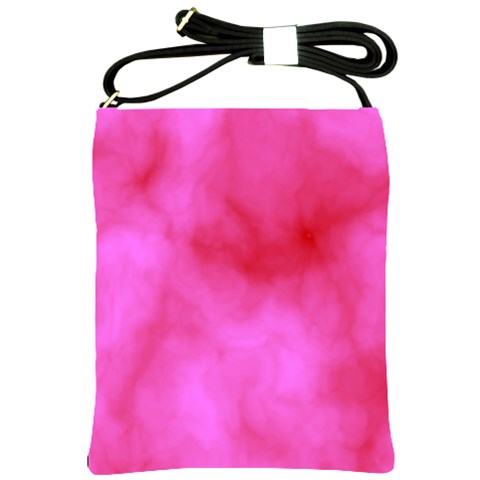 Pink Clouds Shoulder Sling Bag from ArtsNow.com Front