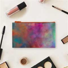 Rainbow Clouds Cosmetic Bag (Small) from ArtsNow.com Front