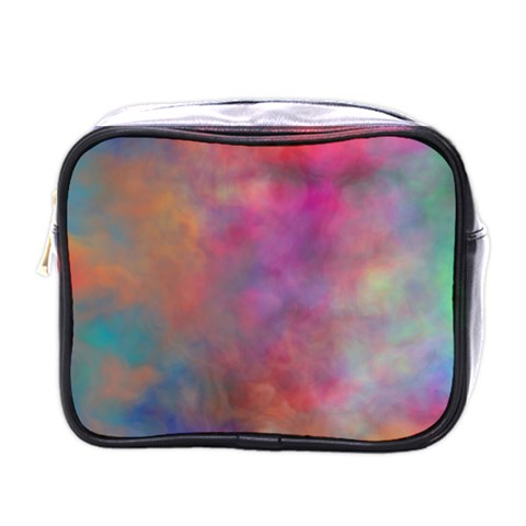 Rainbow Clouds Mini Toiletries Bag (One Side) from ArtsNow.com Front