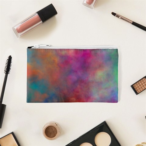 Rainbow Clouds Cosmetic Bag (XS) from ArtsNow.com Front