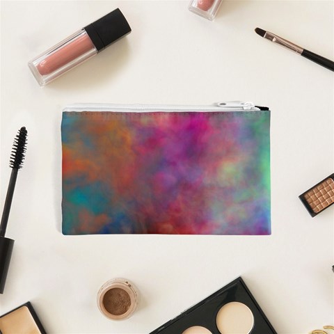 Rainbow Clouds Cosmetic Bag (XS) from ArtsNow.com Back