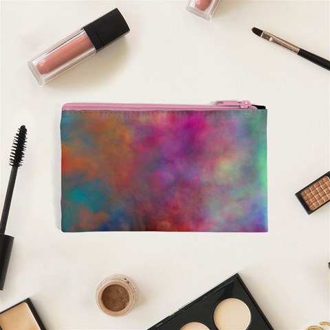 Rainbow Clouds Cosmetic Bag (XS) from ArtsNow.com Back