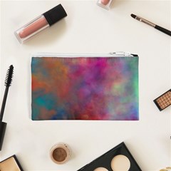 Rainbow Clouds Cosmetic Bag (XS) from ArtsNow.com Back