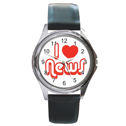 iloveNEWS Round Metal Watch from ArtsNow.com Front