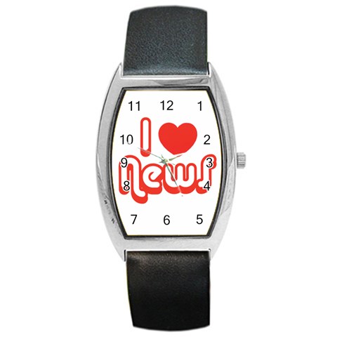 iloveNEWS Barrel Style Metal Watch from ArtsNow.com Front