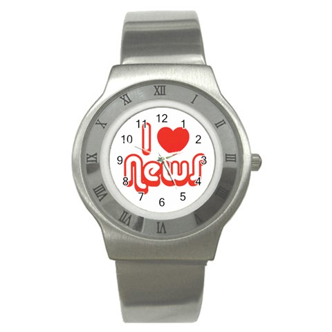 iloveNEWS Stainless Steel Watch from ArtsNow.com Front