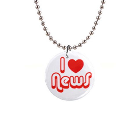 iloveNEWS 1  Button Necklace from ArtsNow.com Front