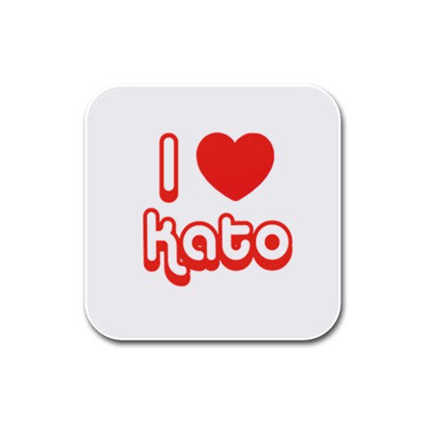 iloveKATO Rubber Square Coaster (4 pack) from ArtsNow.com Front