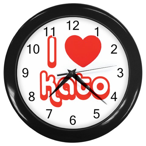 iloveKATO Wall Clock (Black) from ArtsNow.com Front