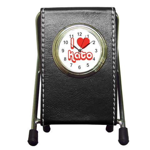 iloveKATO Pen Holder Desk Clock from ArtsNow.com Front