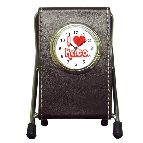 iloveKATO Pen Holder Desk Clock from ArtsNow.com Front