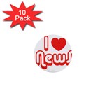 iloveNEWS 1  Mini Button (10 pack) 