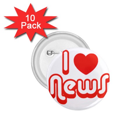 iloveNEWS 1.75  Button (10 pack)  from ArtsNow.com Front