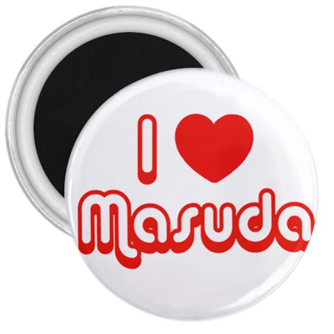 iloveMASUDA 3  Magnet from ArtsNow.com Front