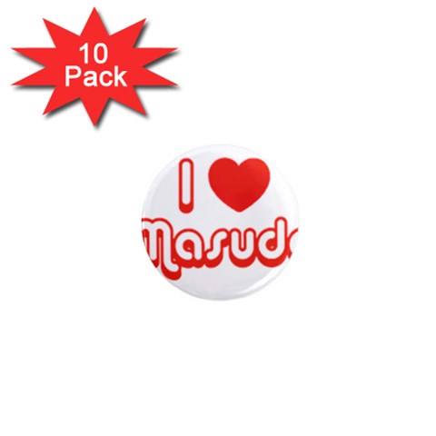 iloveMASUDA 1  Mini Magnet (10 pack)  from ArtsNow.com Front