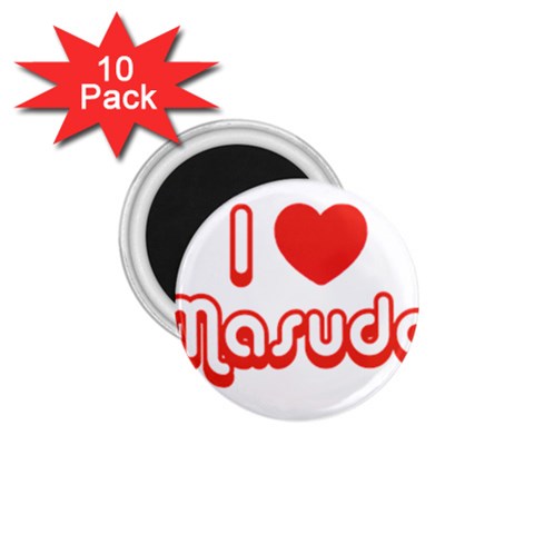 iloveMASUDA 1.75  Magnet (10 pack)  from ArtsNow.com Front