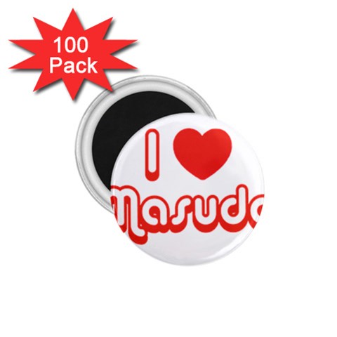 iloveMASUDA 1.75  Magnet (100 pack)  from ArtsNow.com Front