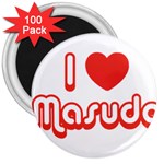 iloveMASUDA 3  Magnet (100 pack)